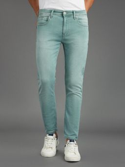 Pepe Jeans - Green Mid-Rise Skinny Fit Stretchable Jeans