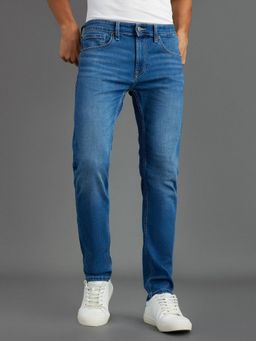 Pepe Jeans - Blue Low-Rise Slim Fit Stretchable Jeans