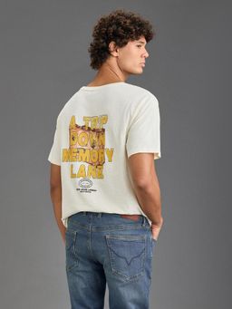 Pepe Jeans - Off White Relaxed Fit T-Shirt