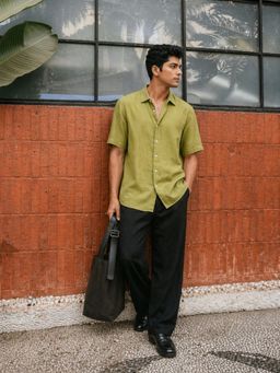 IZF - Olive Linen Casual Shirt