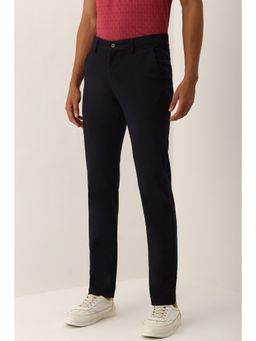 Allen Solly - Men Black Slim Fit Solid Casual Trouser