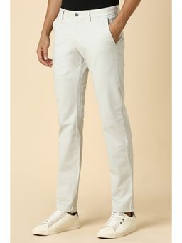 Allen Solly - Men Grey Slim Fit Solid Casual Trouser