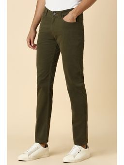Allen Solly - Men Olive Slim Fit Solid Jens