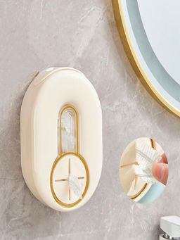 House of Quirk - Wall-Mounted Polythene and Plastic Bag Holder Elegant Storage - Beige