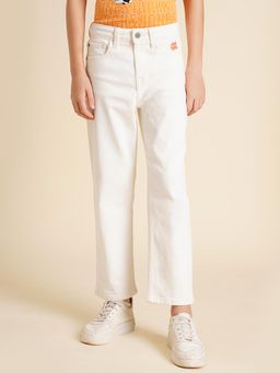 Jack & Jones Junior - Boys Solid White Jeans
