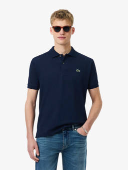 Lacoste - Blue Solid Straight Fit Polo T-Shirt