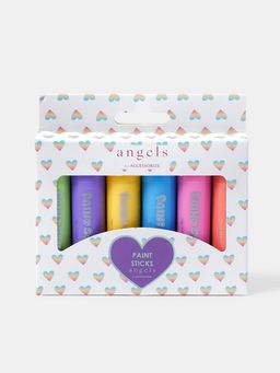 Accessorize London - Kids Girls Pack of 6 Pastel Paint Sticks - Tween