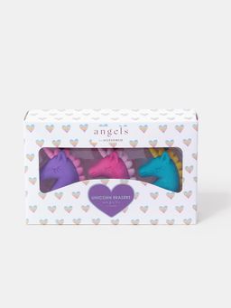 Accessorize London - Kids Girls Pack of 3 Unicorn Erasers - Tween