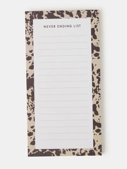 Accessorize London - Kids Girls Cow Print To Do List Pad - Tween
