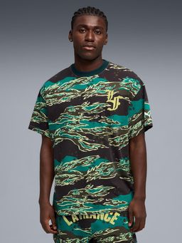 Puma - Green Cotton Half Sleeves T-Shirt