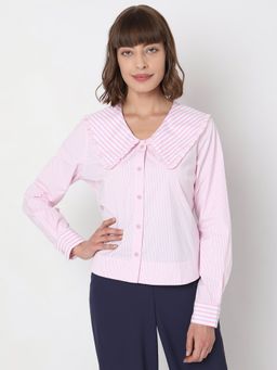 VERO MODA - Pink Striped Shirt