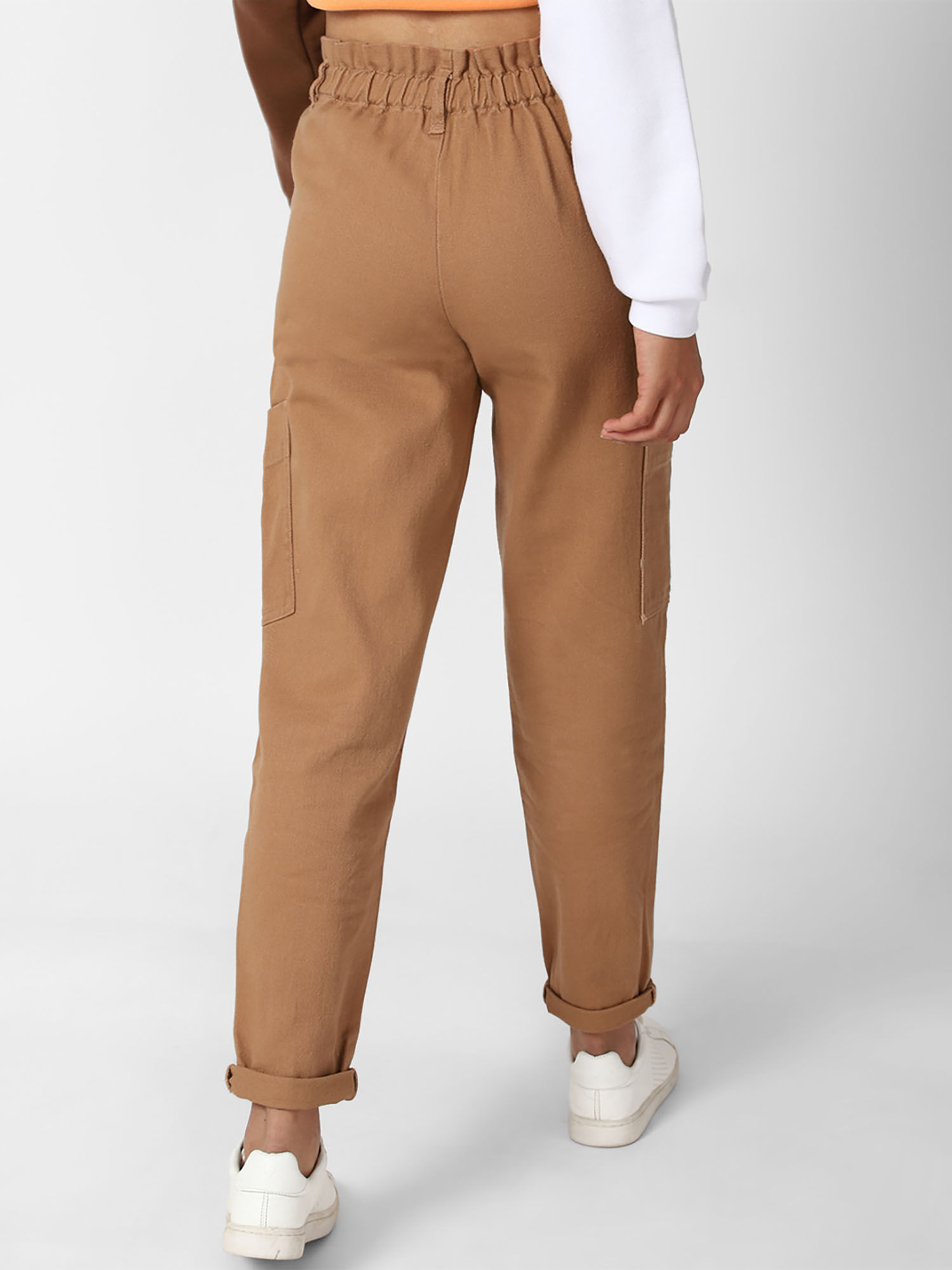 Buy Forever 21 Khaki Solid Drawstring 