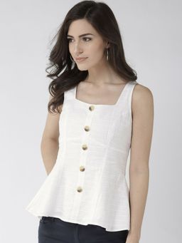 Twenty Dresses by Nykaa Fashion - White The Modern Trend Play Top