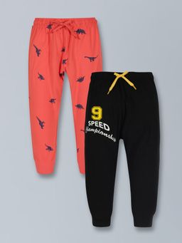 PLUM TREE - Boys Dinosaur Print Joggers - (Pack of 2)