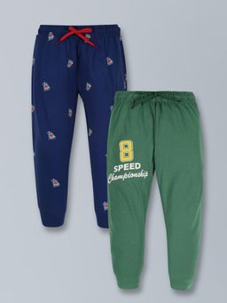 PLUM TREE - Boys Speed Print Joggers - (Pack of 2)
