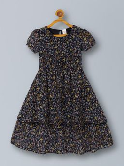 PLUM TREE - Girls All-Over Chiffon Dress