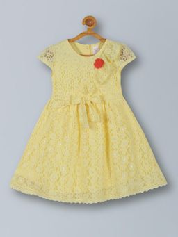PLUM TREE - Girls Lace And Chiffon Dress