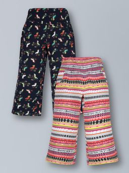 PLUM TREE - Girls All Over Flared Palazzo Pant () (Pack of 2)