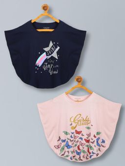 PLUM TREE - Girls Soft Rayon Poncho Top (Pack of 2)