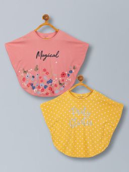 PLUM TREE - Girls Soft Rayon Poncho Top (Pack of 2)
