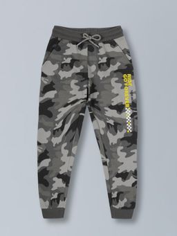 PLUM TREE - Boys Cotton Joggers With Pockets And Raised Print