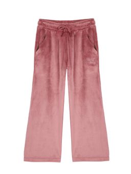 PLUM TREE - Girls Wide Leg Relaxed Fit Cotton Trousers - Pink