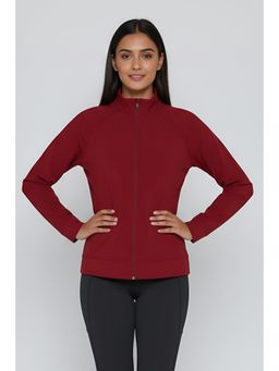 Zivame - Zelocity Quick Dry Relaxed Jacket - Deep Claret