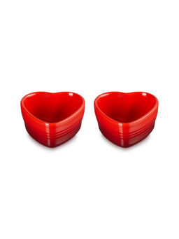 Le Creuset - Stoneware Pack of 2 Heart Ramekins