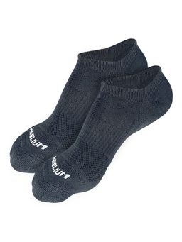 Heelium - Bamboo Zero Ankle Socks for Men - Odour Free - Breathable - 2 Pairs - Grey