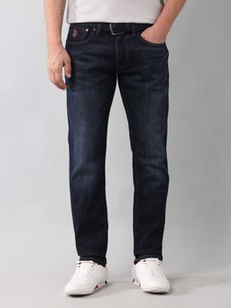 U.S. Polo Assn. Denim Co. - Blue Solid Slim Fit Jeans