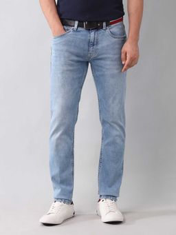U.S. Polo Assn. Denim Co. - Blue Solid Slim Fit Jeans