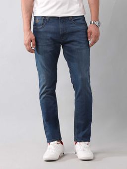 U.S. Polo Assn. Denim Co. - Blue Solid Straight Fit Jeans