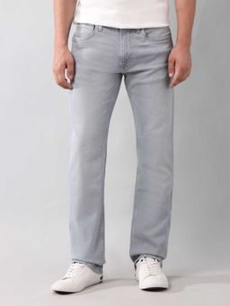 U.S. Polo Assn. Denim Co. - Grey Solid Slim Fit Jeans