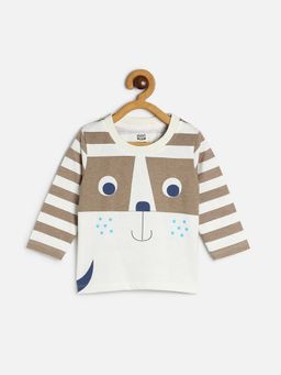 MINI KLUB - White Full Sleeves T-Shirt For Kids