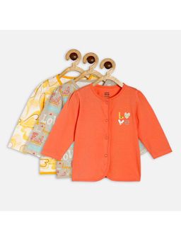 MINI KLUB - Multi Color Full Sleeves Front Open Shirt For Kids