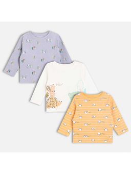 MINI KLUB - Multi Color Printed Full Sleeves T Shirts For Kids
