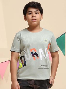 Monte Carlo - Boys Printed Round Neck Blended T-Shirt