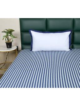 Saral Home - Reka Cotton Stripe Single Bedsheet with Pillow Cover