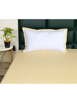 Saral Home - Varu Cotton Stripe Single Bedsheet with Pillow Cover