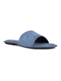 Inc.5 - Womens Navy Blue Casual Solid Open Toe Flats