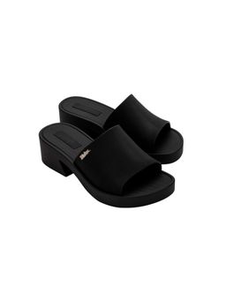 Melissa - Women Sun Manhattan Block Heel Black Sandal Heels