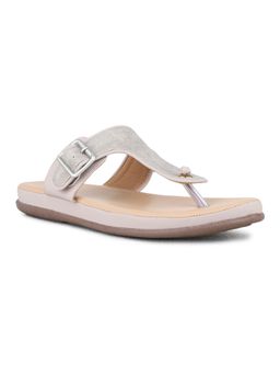 Inc.5 - Womens Grey Casual Solid T-Strap Sandals