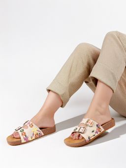 The White Pole - Comfort Slip-On Beige Sandals