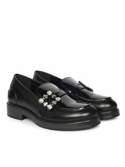 Saint G - Womens Black Leather Loafers