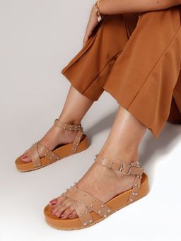 The White Pole - Stylish Nude Flat Sandals for Women