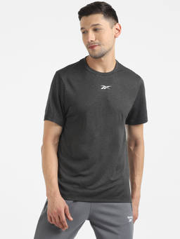 Reebok - Wor Melange Ss Tee Black Training T-shirt