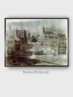 The Art House - Street Madrid Framed Wall Art