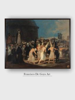 The Art House - Procession Penitents Framed Wall Art