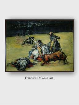 The Art House - Bullfight Circa Framed Wall Art