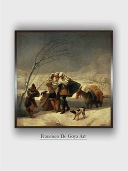 The Art House - Snowstorm Francisco Framed Wall Art